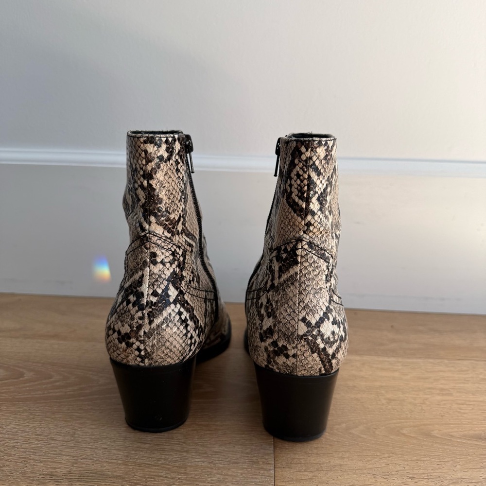 Jeffrey Campbell Women’s Stylish Snakeskin Pattern Ankle Booties Size 9 - Picture 4 of 8